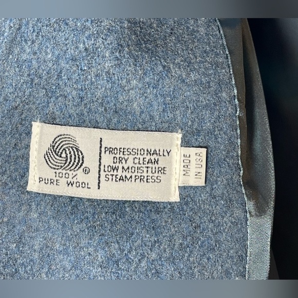 Bromley 100% Wool Button Down Trench Coat Long Sleeves Women’s Size Medium/Large - Picture 4 of 16